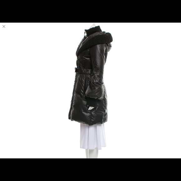 Black knee length Mackage down coat - Picture 2 of 7